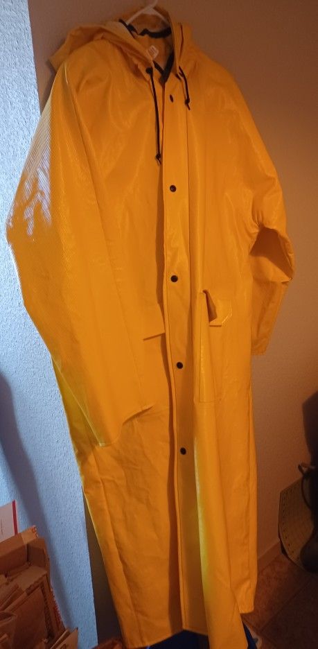 Heavy Duty Hooded Raincoat