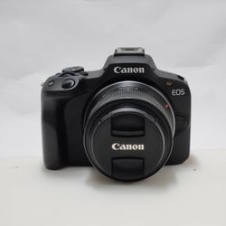 Canon EOS R50 Mirrorless Camera w/ RF-S 18-45mm IS STM Lens Kit