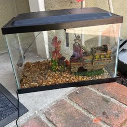Fish Tank With Filter And Accessories 