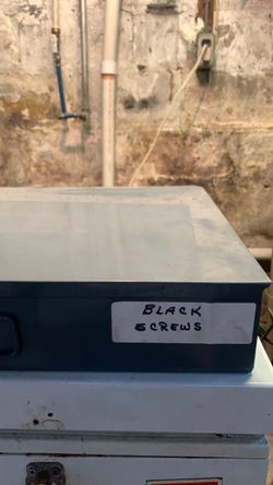 Black screws with case