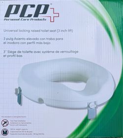**NEW** Personal Care Products PCP Raised Toilet Seat, Increase Height 3” Over Commode, Elevated (15 Available)