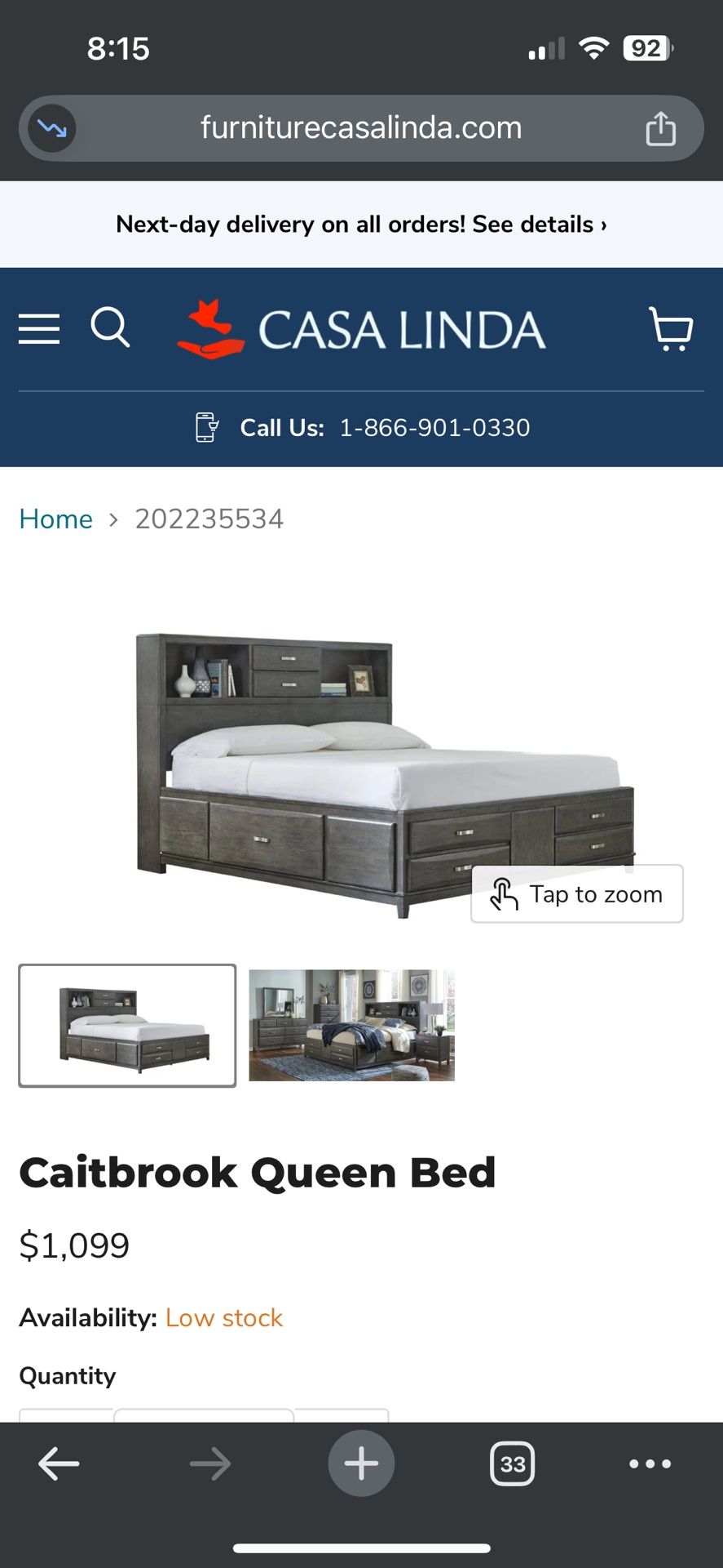 CAL KING BED FRAME