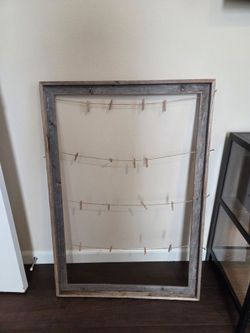 Wood rustic picture display