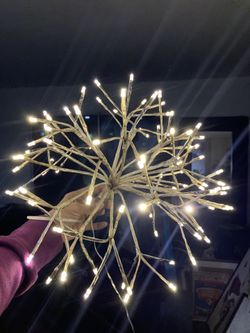 Christmas Lights Gold LED Sphere
