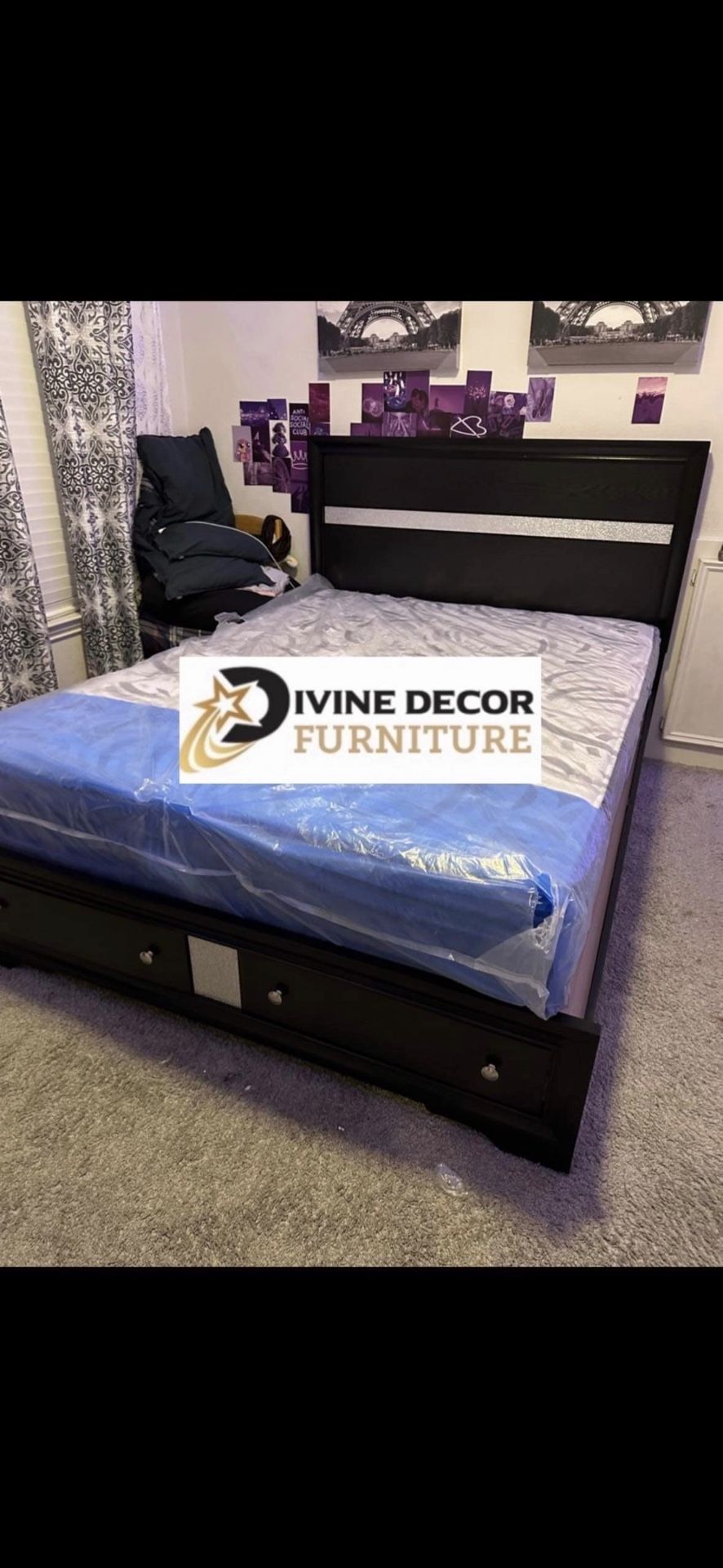 New Queen + Mattress