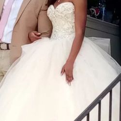 Quince/ Wedding Champagne Dress