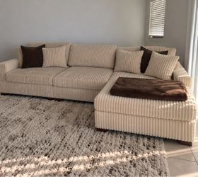 Beige Corduroy Couch - Can Deliver 🛻