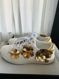 Gold Karl Lagerfeld Sneakers(Also posted in white & black)
