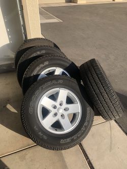 5 tires 17” wheels