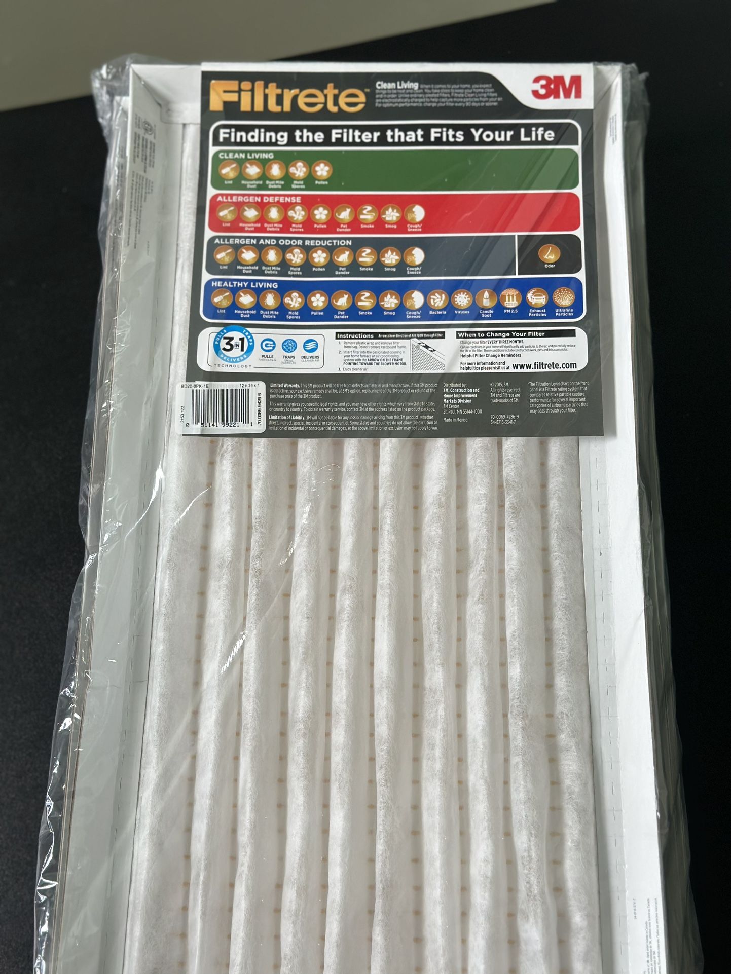 Filtrete 12x24x1 MPR 300 Filters (6pack)