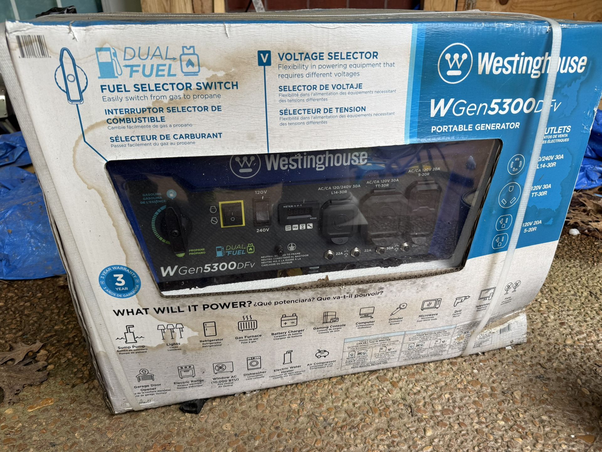 Duel Fuel Generator wgen5300dfv