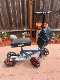 Crutches and scooter