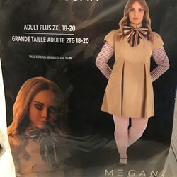 This Is M3gan Adult Costume Size 2xl (18-20) -NEW