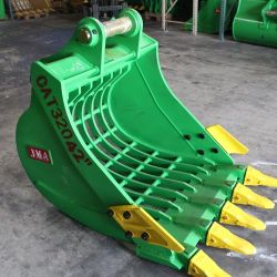  Skeleton Bucket 42" inch with teeth and Side Cutters for Caterpillar CAT 320  or Similar Machine.
