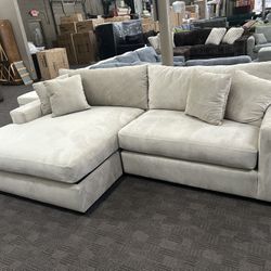 Cream Deep Velvet Sectional