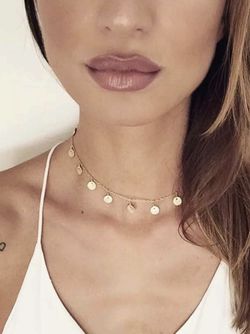 ✔️ New gold tone choker