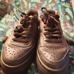 Black Nikes Court Vision