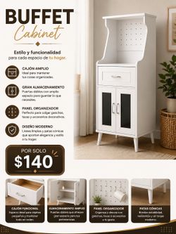 Buffet Cabinet Blanco