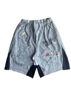 Gallery Dept. Grey Paint Splatter Shorts