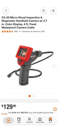 Ridgid inspection camera