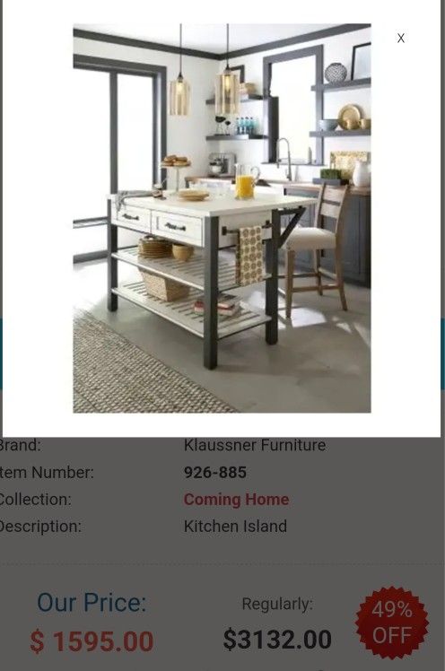 Kitchen Island Table N Chairs