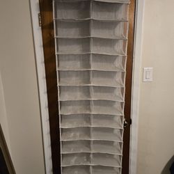 3-Hook Behind Door Shoe Rack