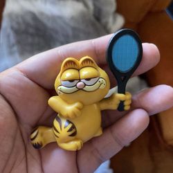 Vintage Garfield Cat Playing Tennis Toy