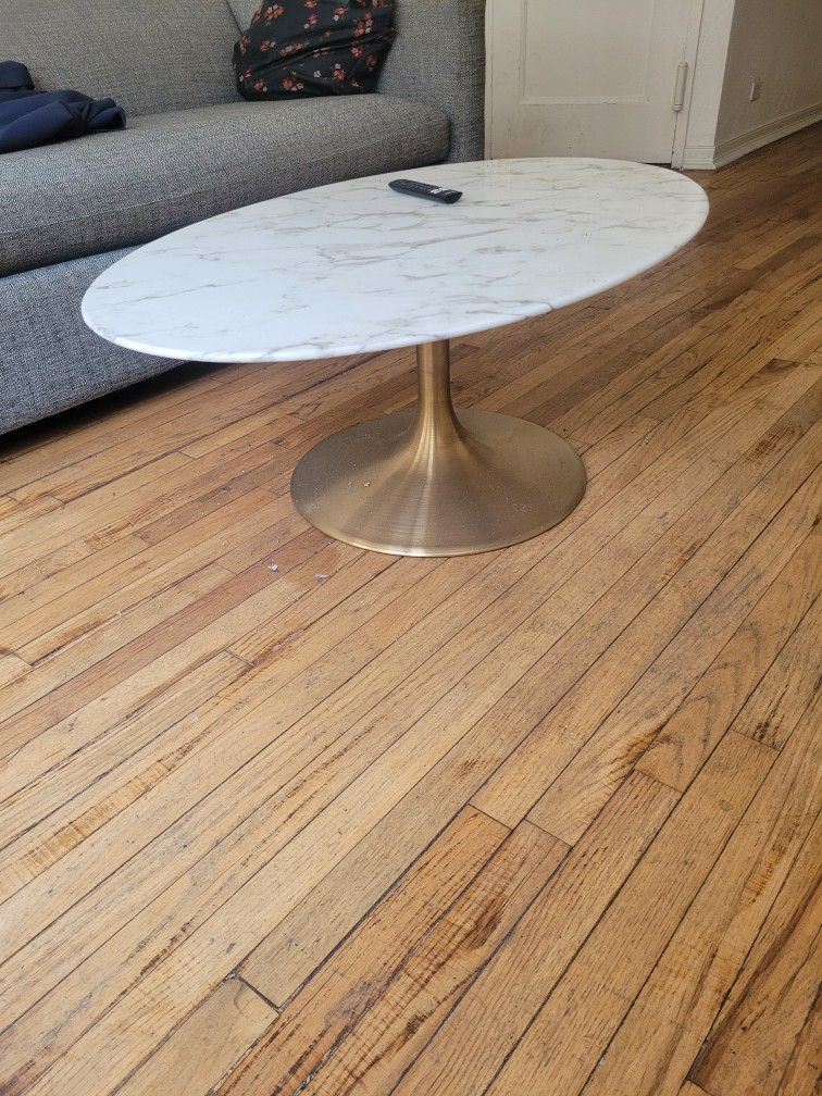 Oval Marble Coffee Table