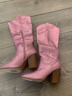 Bota estilo Vaquera con pedrería  en #7