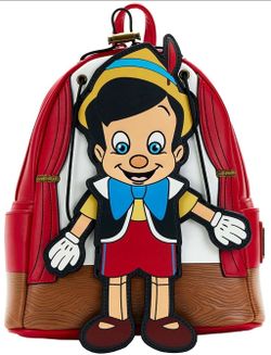 PINOCCHIO LOUNGEFLY mini backpack with matching wallet