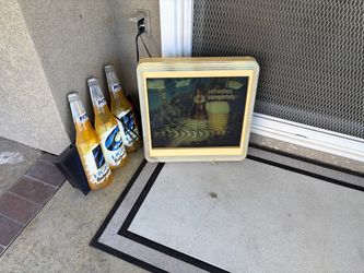 Vintage Beer Lighted Bar Sign