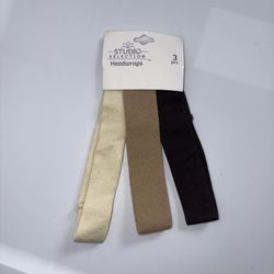 Studio Selection Beige Brown and Black Headwraps