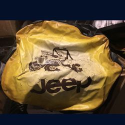 Vintage jeep tire cover