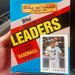 ⚾️⚾️⚾️1986 Topps Major League Leaders Super Glossy Baseball Cards Vintage WaxBox 36 Packs BRAND NEW UNOPENED FACTORY SEALED‼ 