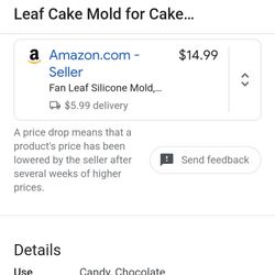 Fan Leaf 🍃 Silicon Mold DIY 3 Fondant Cake Decorations (2pcs)