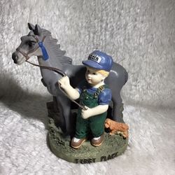 RESIN FIRST PLACE LITTLE BOY WITH SHOW PONY 