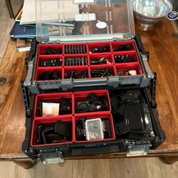 Keter Tool /Electronics Box With Go Pro / Action Camera Attachments And Accessories 