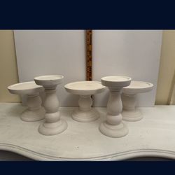 Ceramic Candle Holders Lot