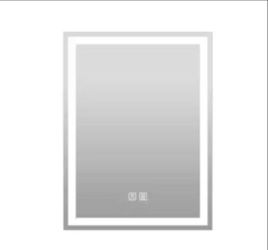 24 in. W x 32 in. H Rectangular Frameless LED Light with 3-Color and Anti-Fog Wall Mounted Bathroom Vanity Mirror