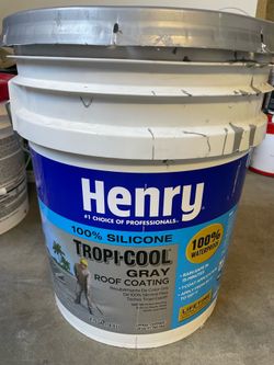 Henry waterproof roof coating 100% silicone