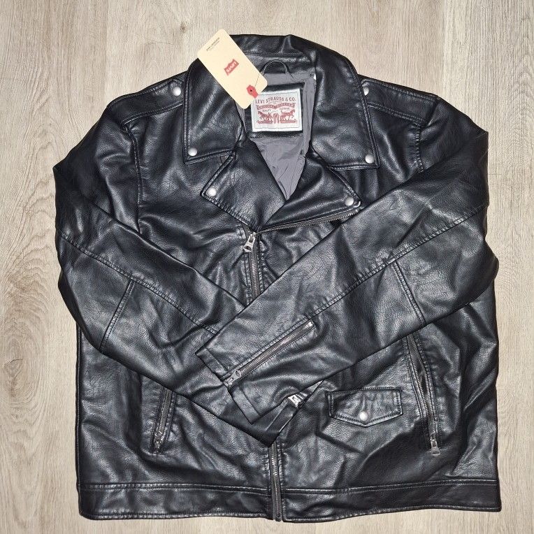 Levis Faux Leather Biker Jacket