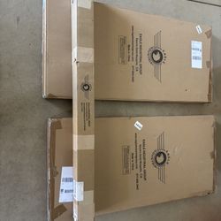 Two Overhead Storage Racks With Hardware