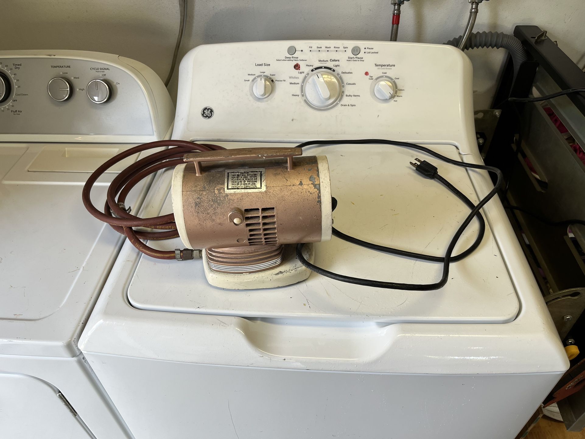Vintage Binks 34-2025 Diaphragm Compressor Works Good