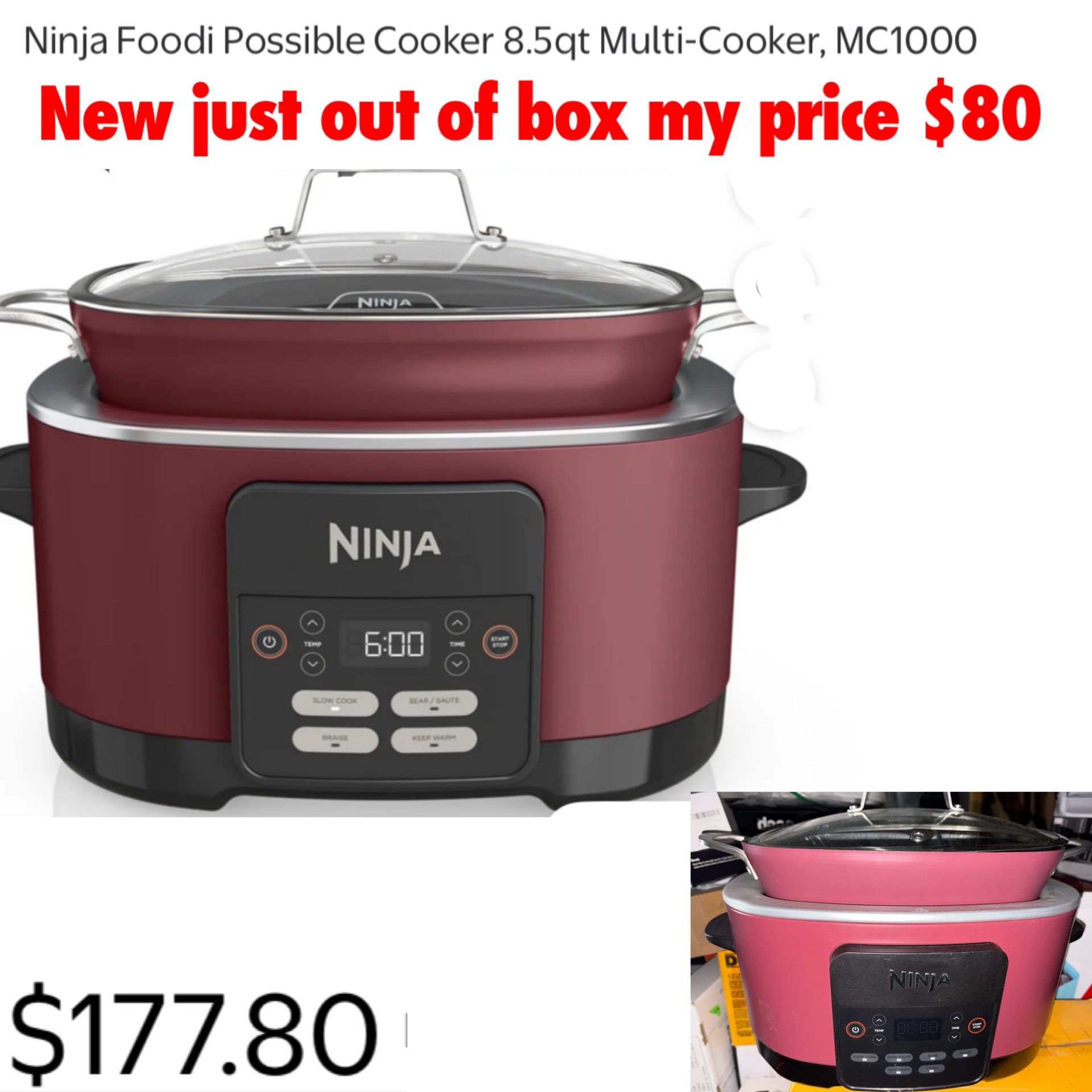 Rice Cooker Os400 Ninja New Out Of Box Ninja Foodi PossibleCooker