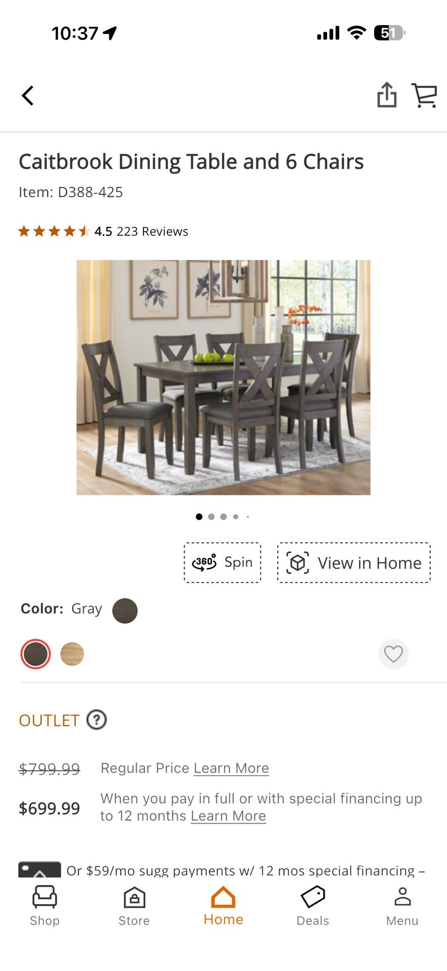 Caitbrook Dining Table Ashley