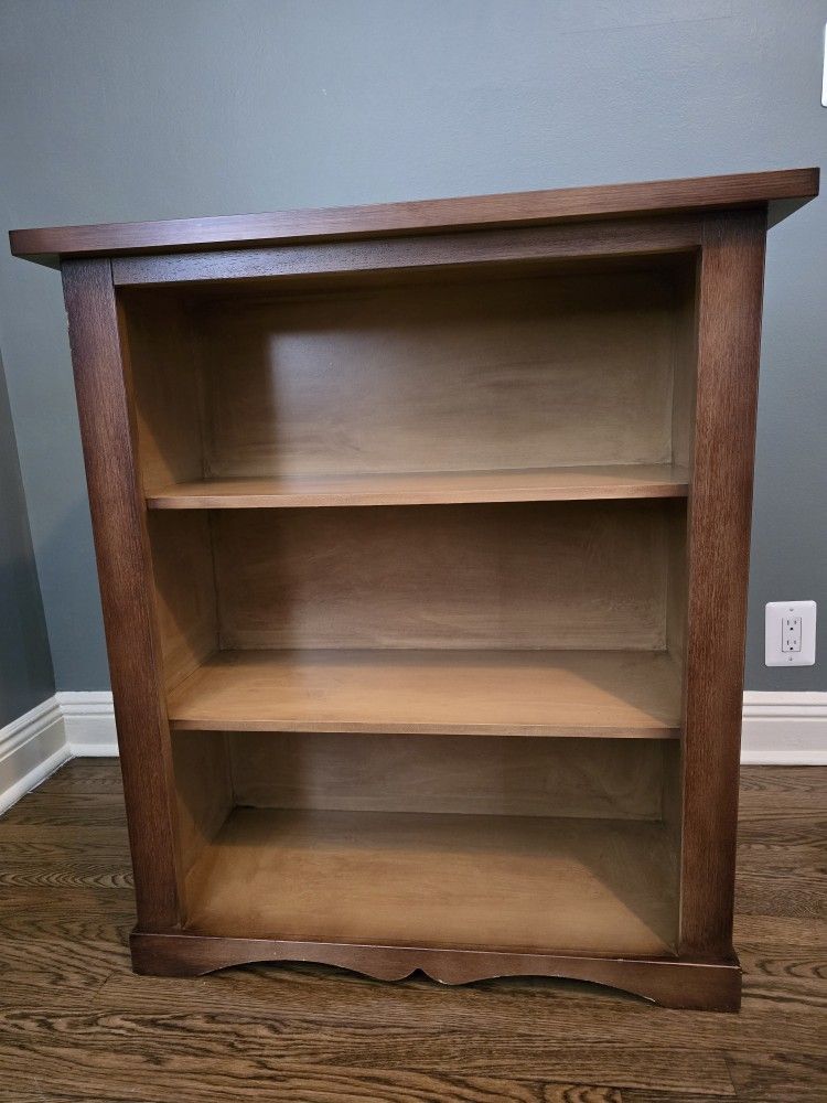 Italian made wood shelf with glass or stone top