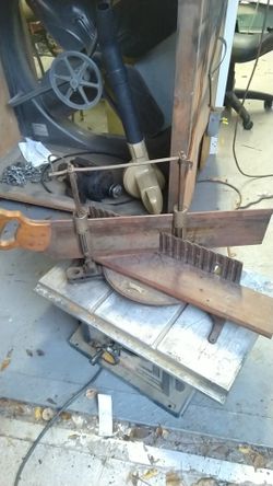 Miter saw 1930 stanley made in usa antique