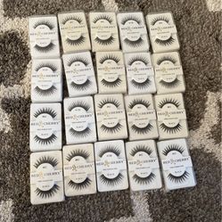 20 Pairs Of Red cherry Eyelashes 