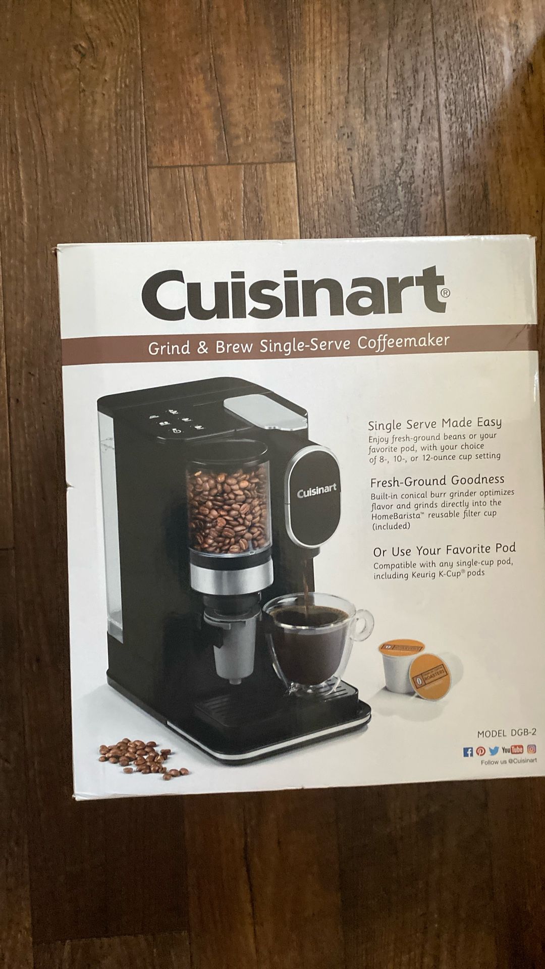 Cuisinart Grind Brew Single Serve Coffee Maker