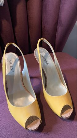 Guess peep toe heels size 9